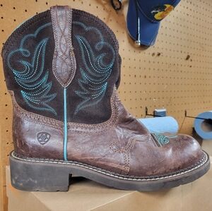 Ariat Brown and Black Western Boots